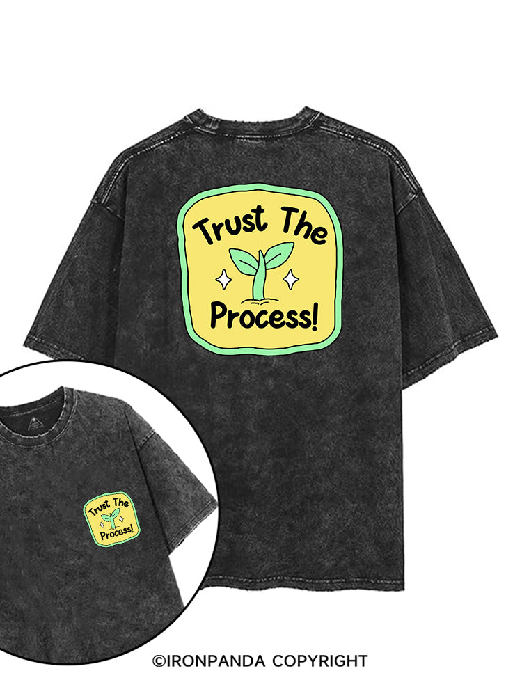TRUST THE PROCESS! printed Gym Shirt