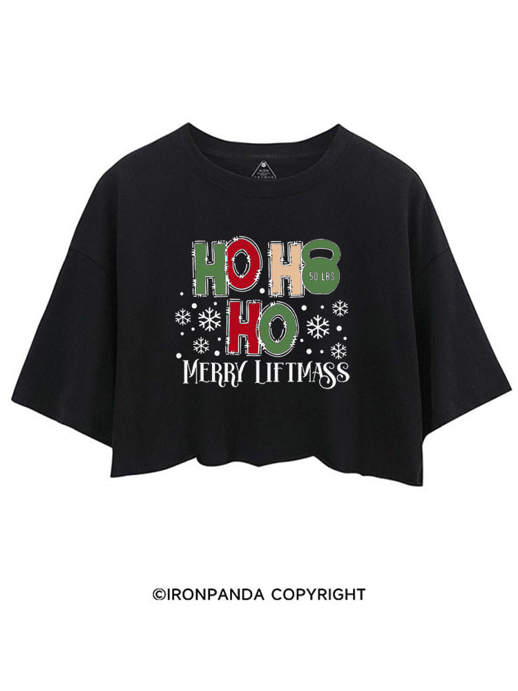 HOHOHO MERRY LIFTMASS CROP TOPS