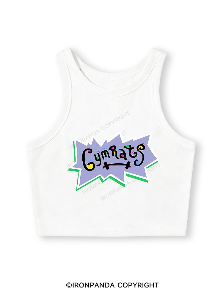 GYM RATS Fitted Crop Tank Top