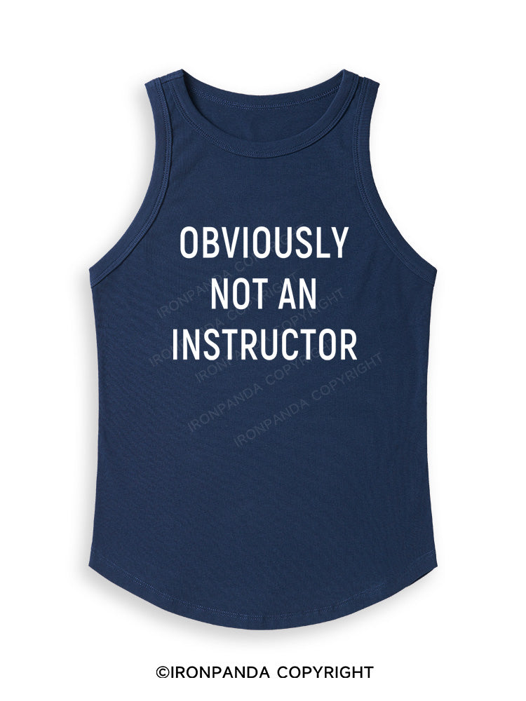 NOT AN INSTRUCTOR TEAM Fitted Tank Top
