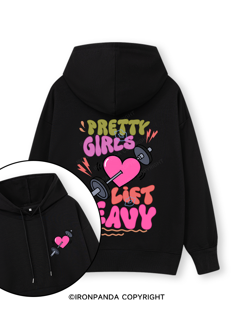 PRETTY GIRLS LIFT HEAVY Double-Sided Printed Classic Gym Hoodie