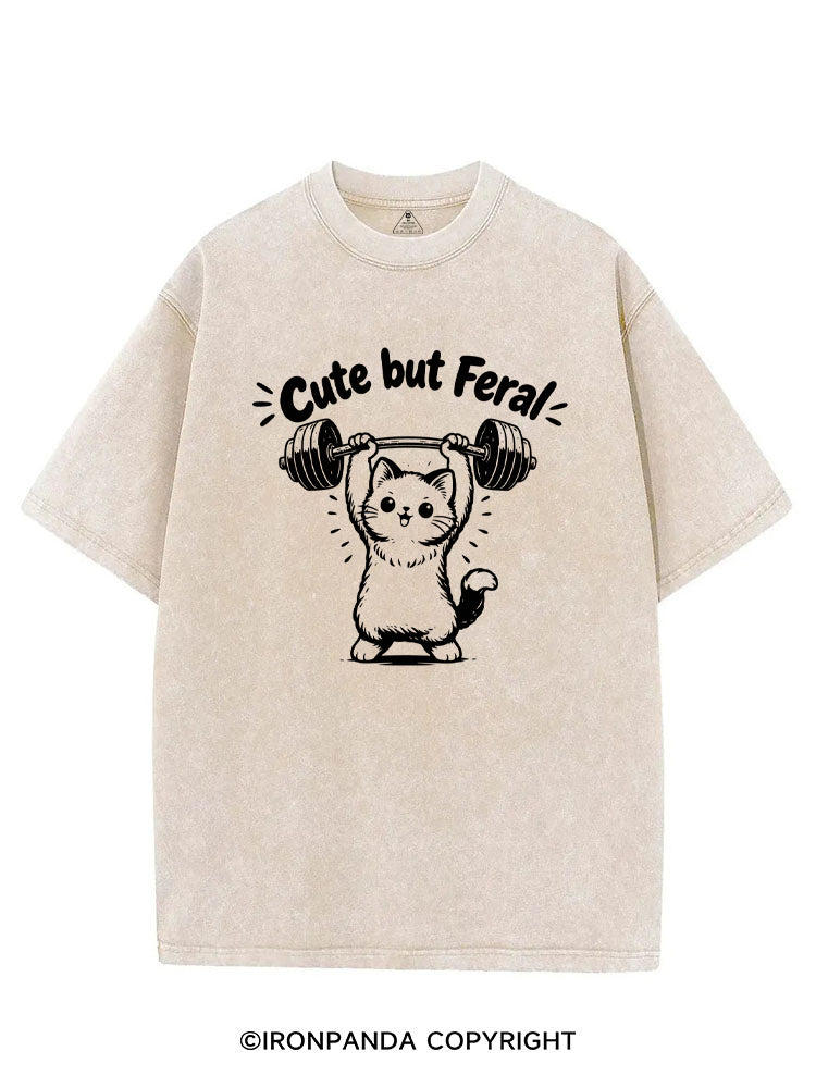 Cute but Feral VINTAGE GYM SHIRT