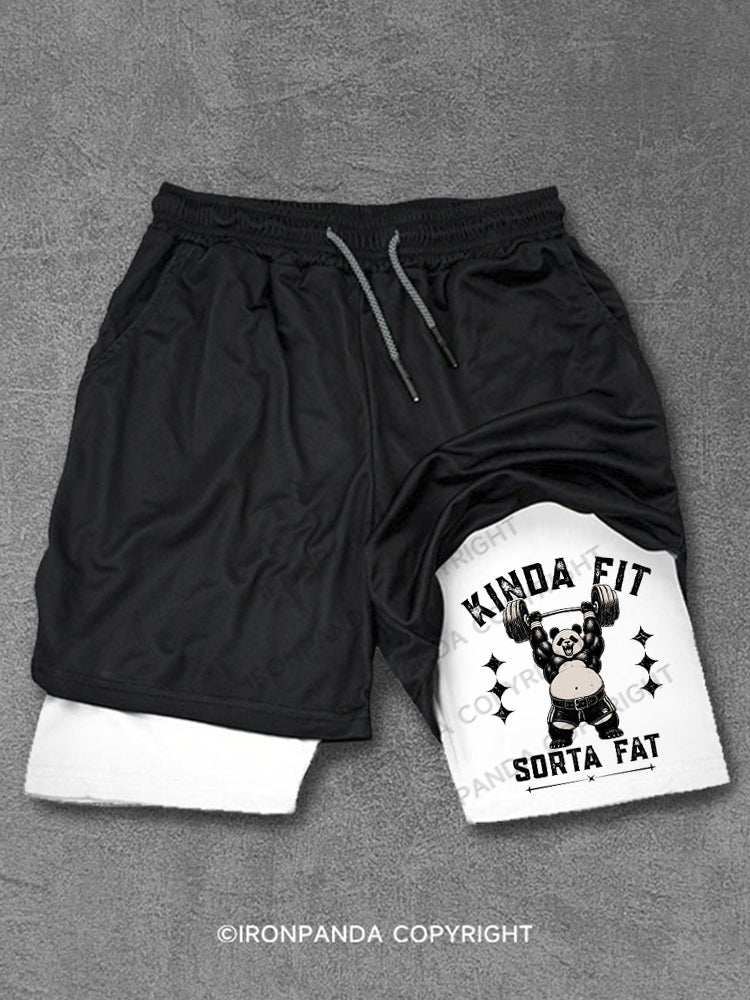 Kinda Fit Sorta Fat Panda Deadlift Performance Training Shorts