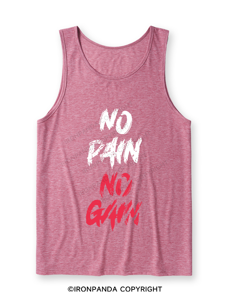 NO PAIN NO GAIN Ultra Soft Heather Tank