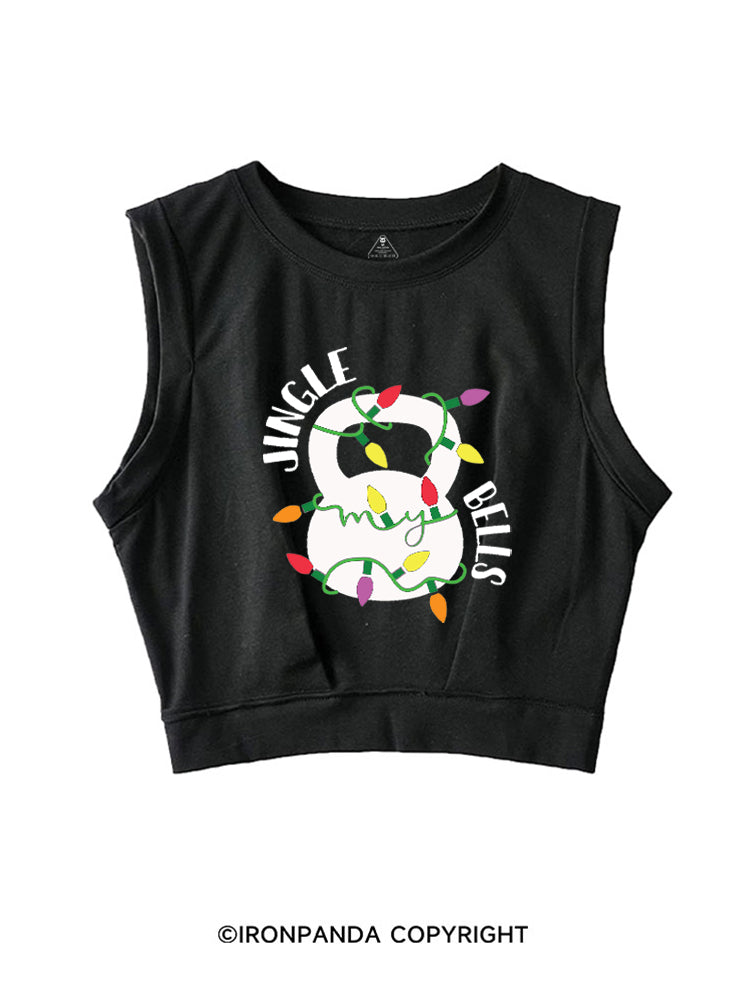 JINGLE MY BELLS SLEEVELESS CROP TOPS