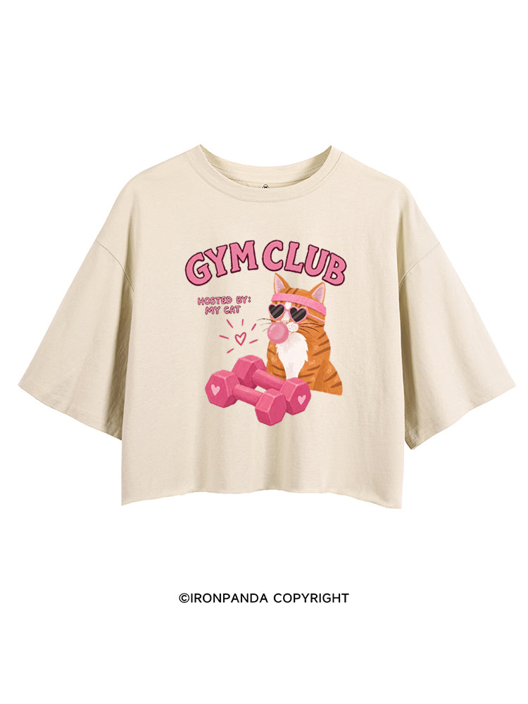 GYM CLUB HOSTED BY MY CAT CROP TOPS