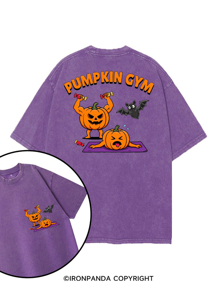 HALLOWEEN PUMPKIN GYM printed Gym Shirt