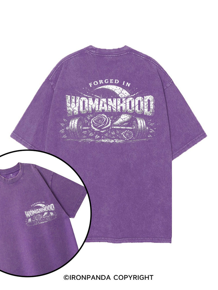 FORGED IN WOMANHOOD printed Gym Shirt