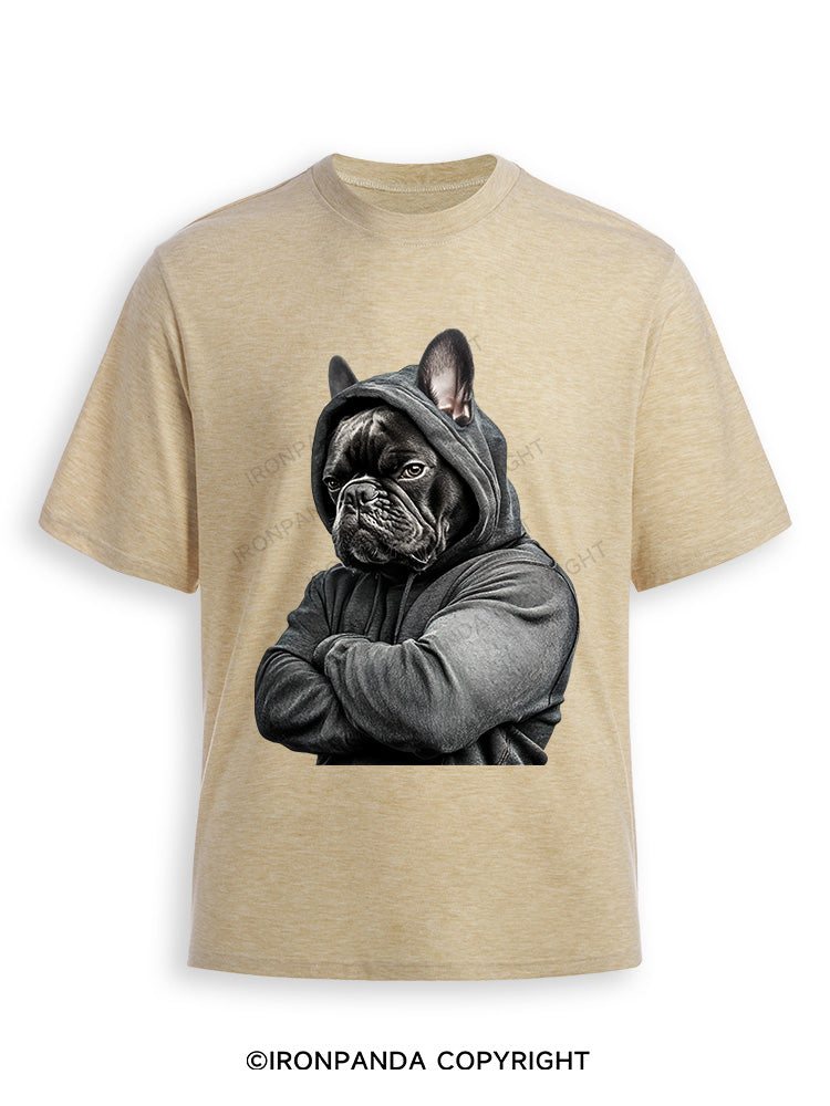 Muscular French bulldog Ultra Soft Heather T-Shirt