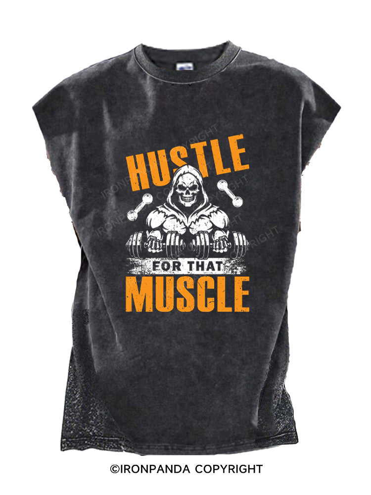 Hustle for That Muscle Cut Off Tank