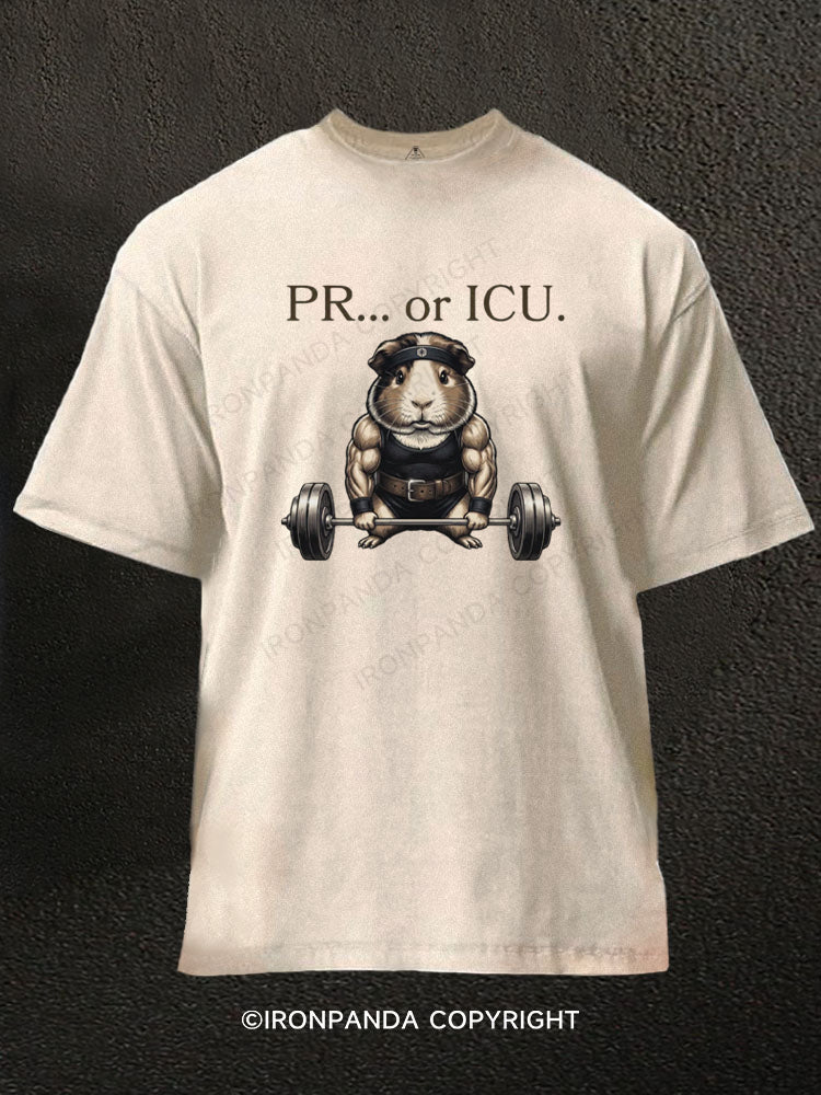 PR or ICU Guinea Pig Washed Gym Shirt