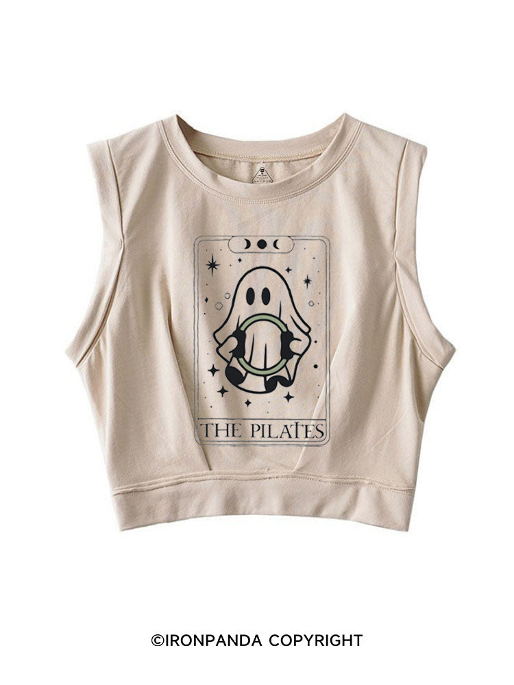 THE PILATES GHOST TAROT SLEEVELESS CROP TOPS