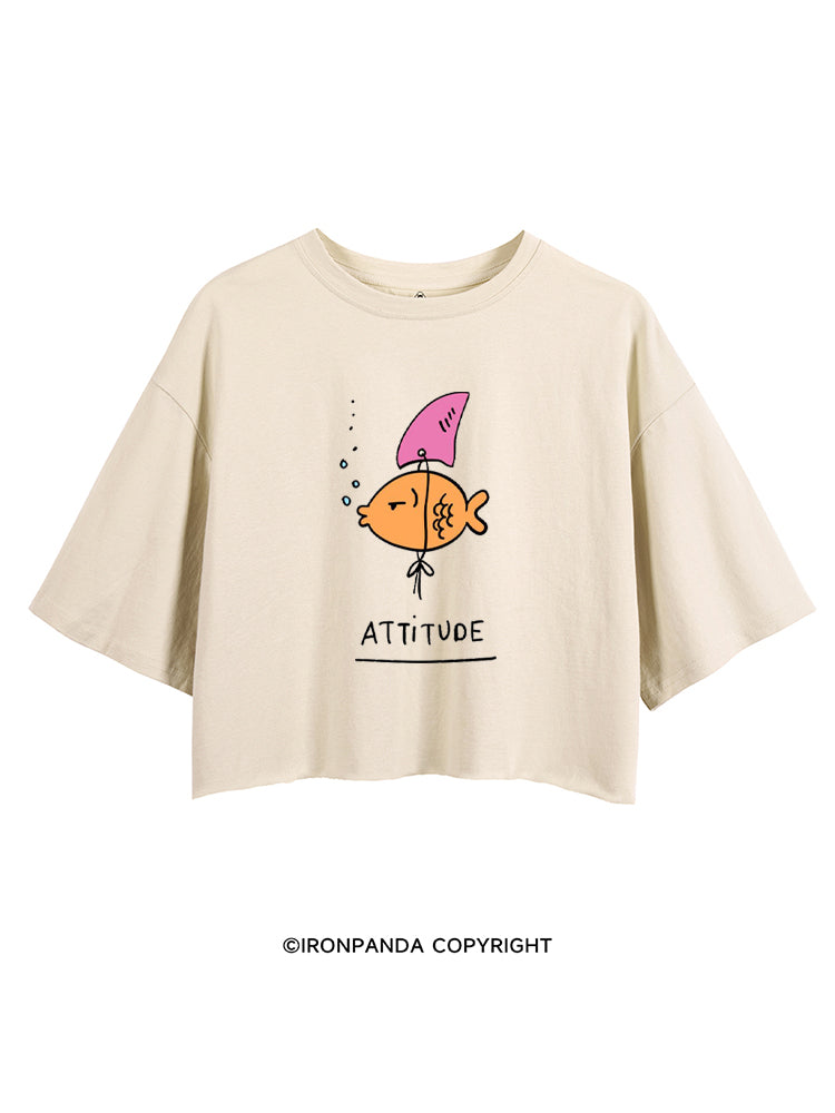 THIS IS MY ATTITUDE CROP TOPS