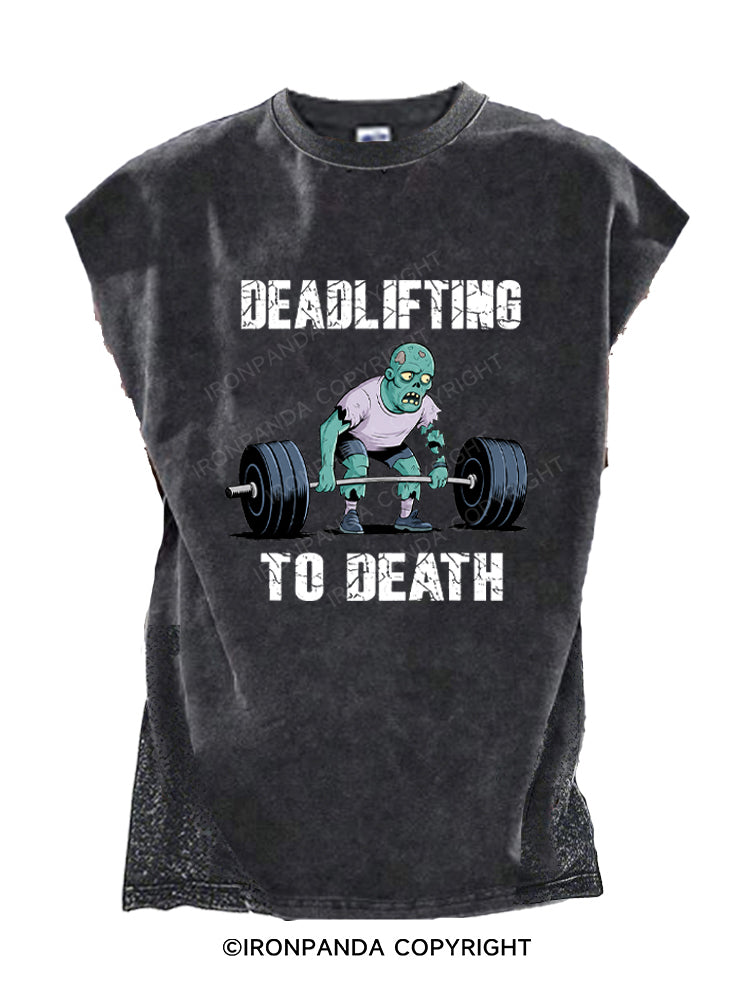 Deadlifting To Death Zombie Cut Off Tank
