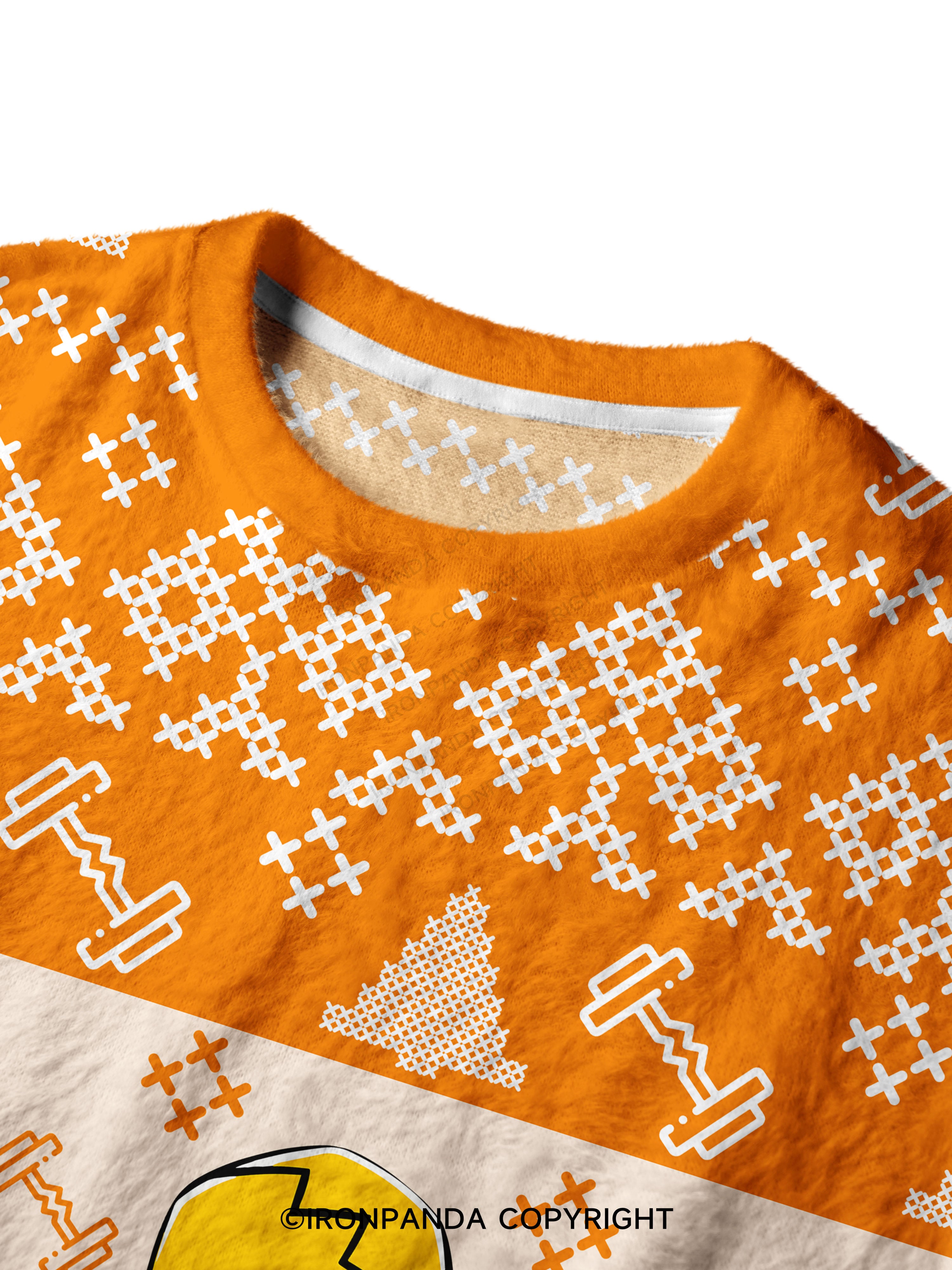 DINO SORE Ugly Fuzzy Fleece Sweater