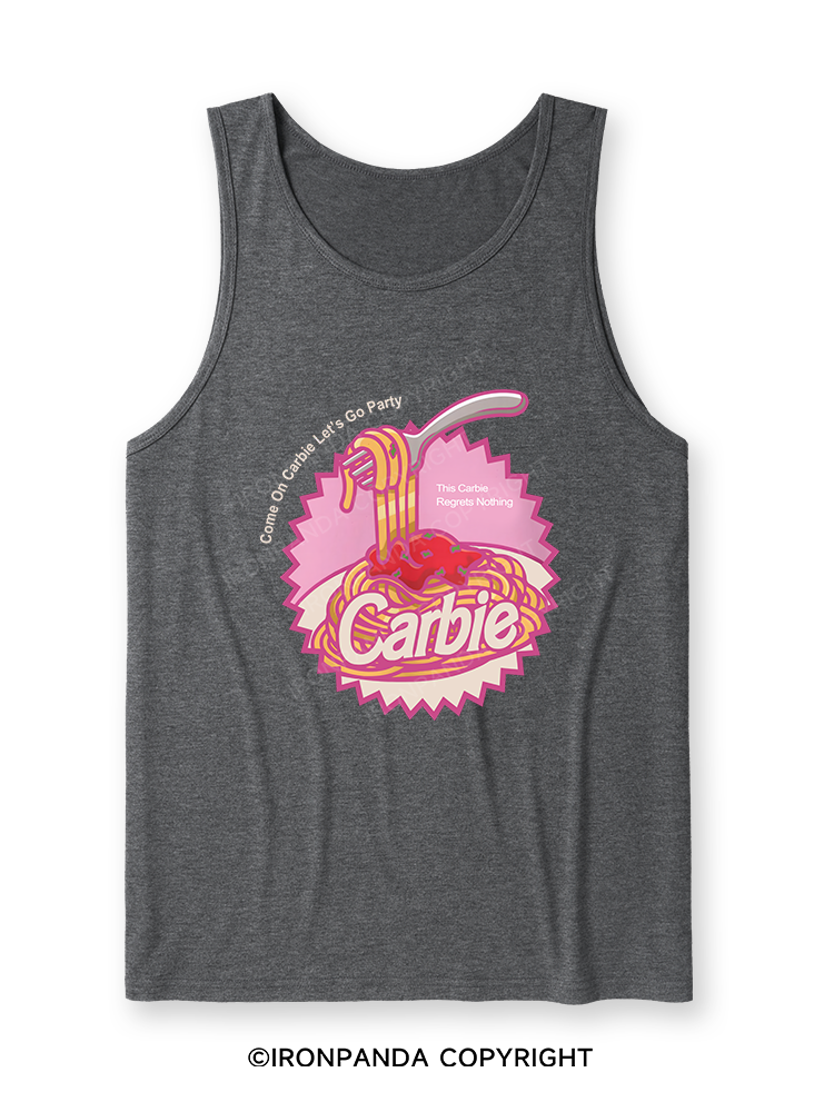 Carbie I Love Carbs Bread Pasta Pizza Ultra Soft Heather Tank
