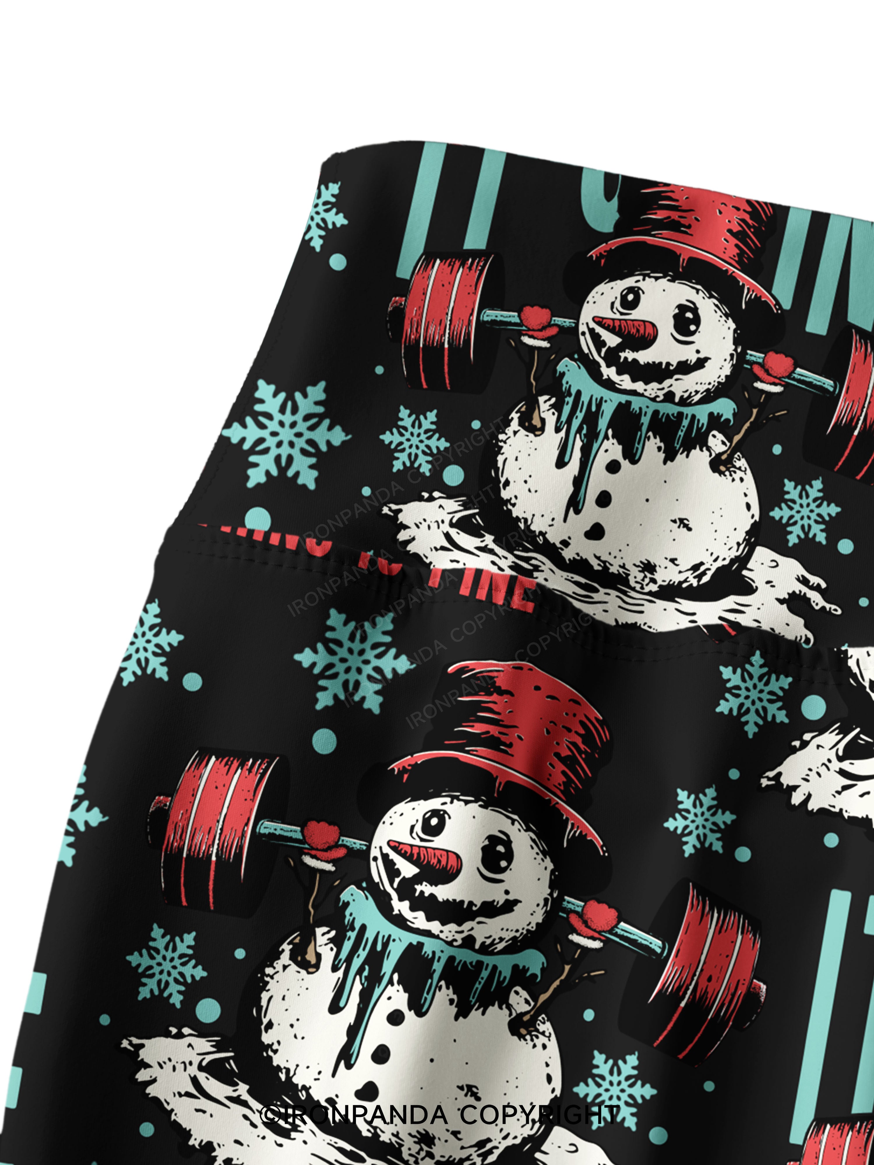 IT'S FINE EVERYTHING IS FINE Printed Yoga Pants