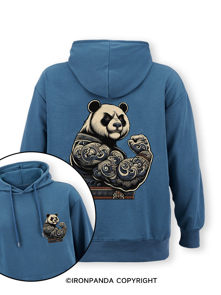 strong panda Double-Sided Printed Classic Gym Hoodie