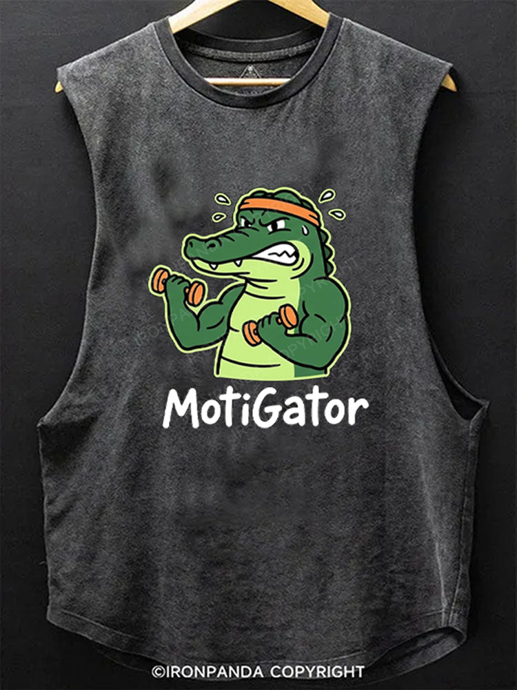 Motigator Alligator Scoop Bottom Cotton Tank