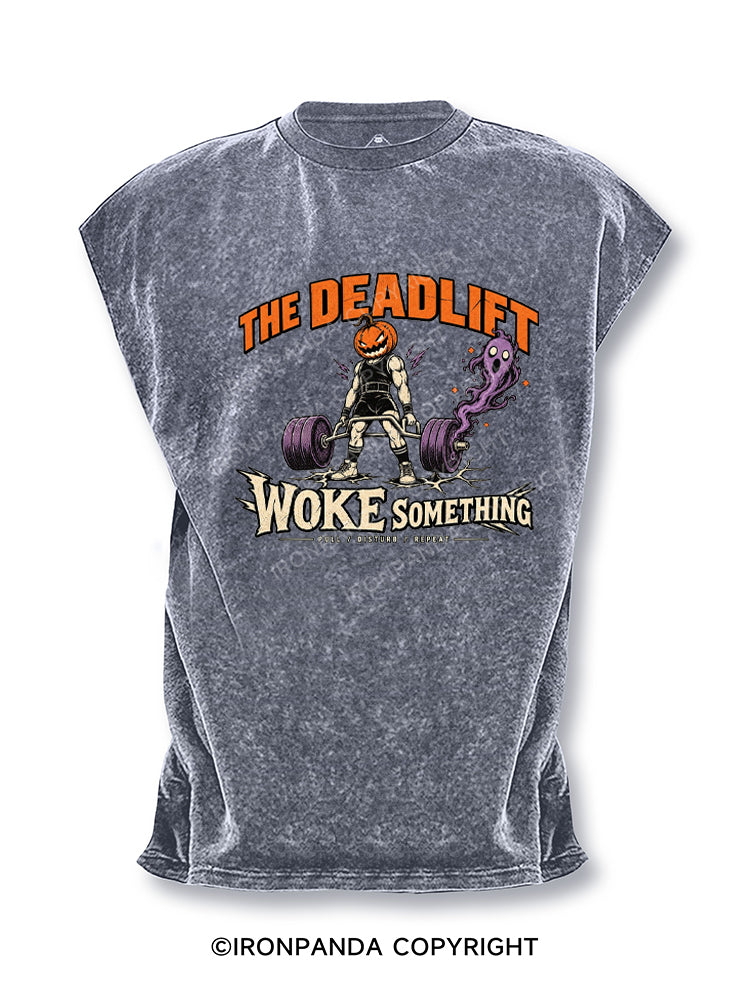 THE DEADLIFT WOKE SOMETHING Cut Off Tank