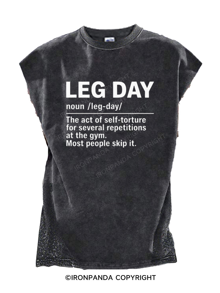 Leg Day Definition Cut Off Tank