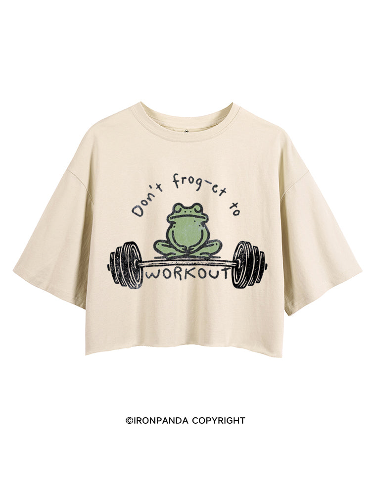 Don't frog-et to WORKOUT CROP TOPS
