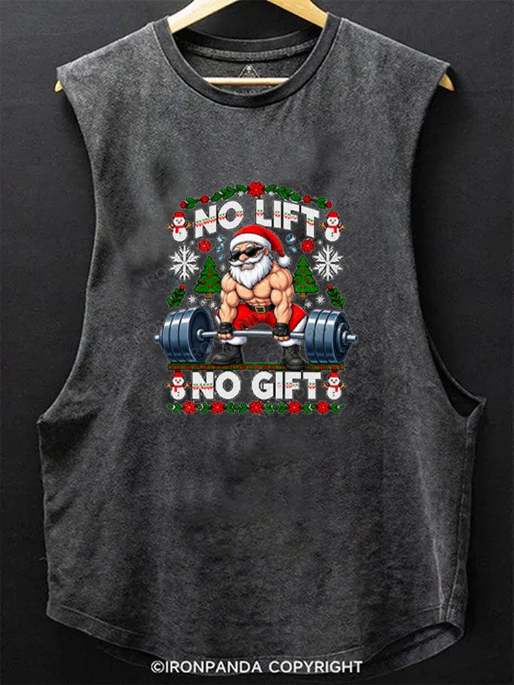 No Lift No Gift Santa Scoop Bottom Cotton Tank