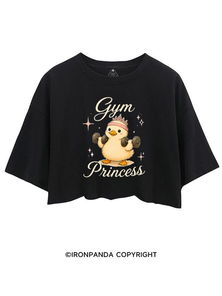 GYM PRINCESS FUNNY DUCK CROP TOPS