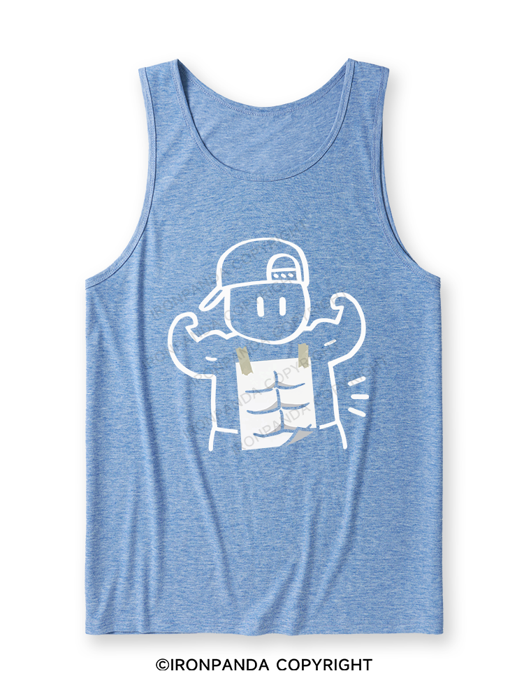 Look at my abs! Ultra Soft Heather Tank