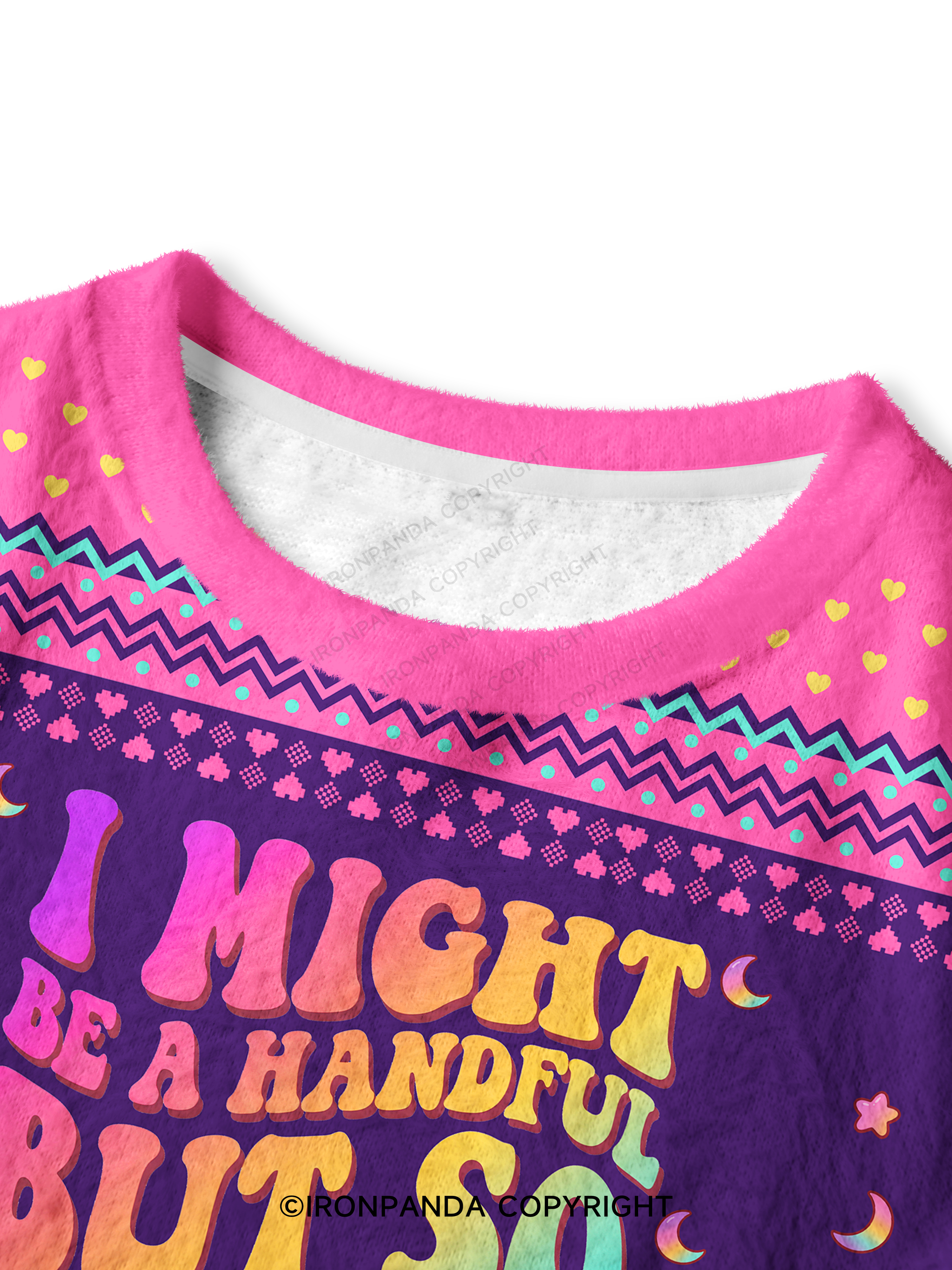 I MIGHT BE A HANDFUL BUT SO IS THIS ASS GYM Crop Ugly Sweater