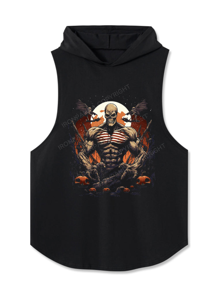 Scary Beast Creepy Swole Halloween Gains Hooded Tank