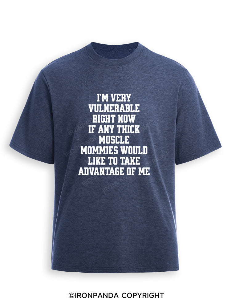 I'm very vulnerable right Ultra Soft Heather T-Shirt