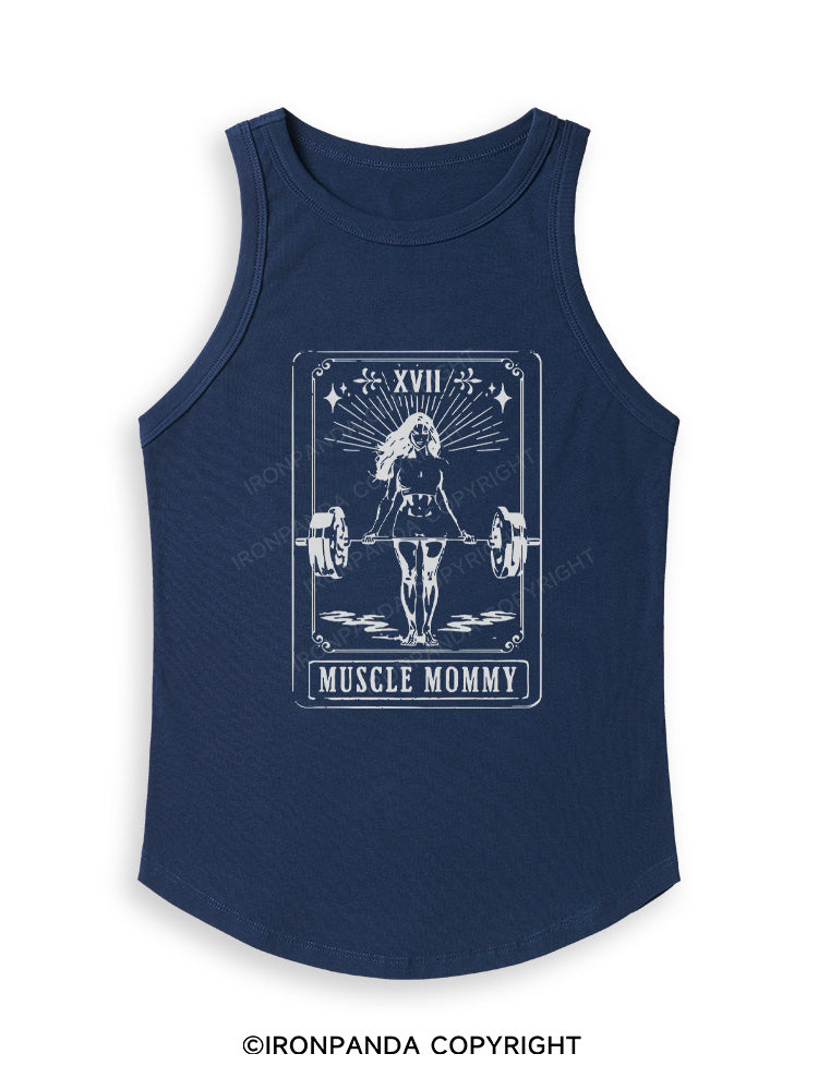 TAROT CARD MUSCLE MOMMY Fitted Tank Top