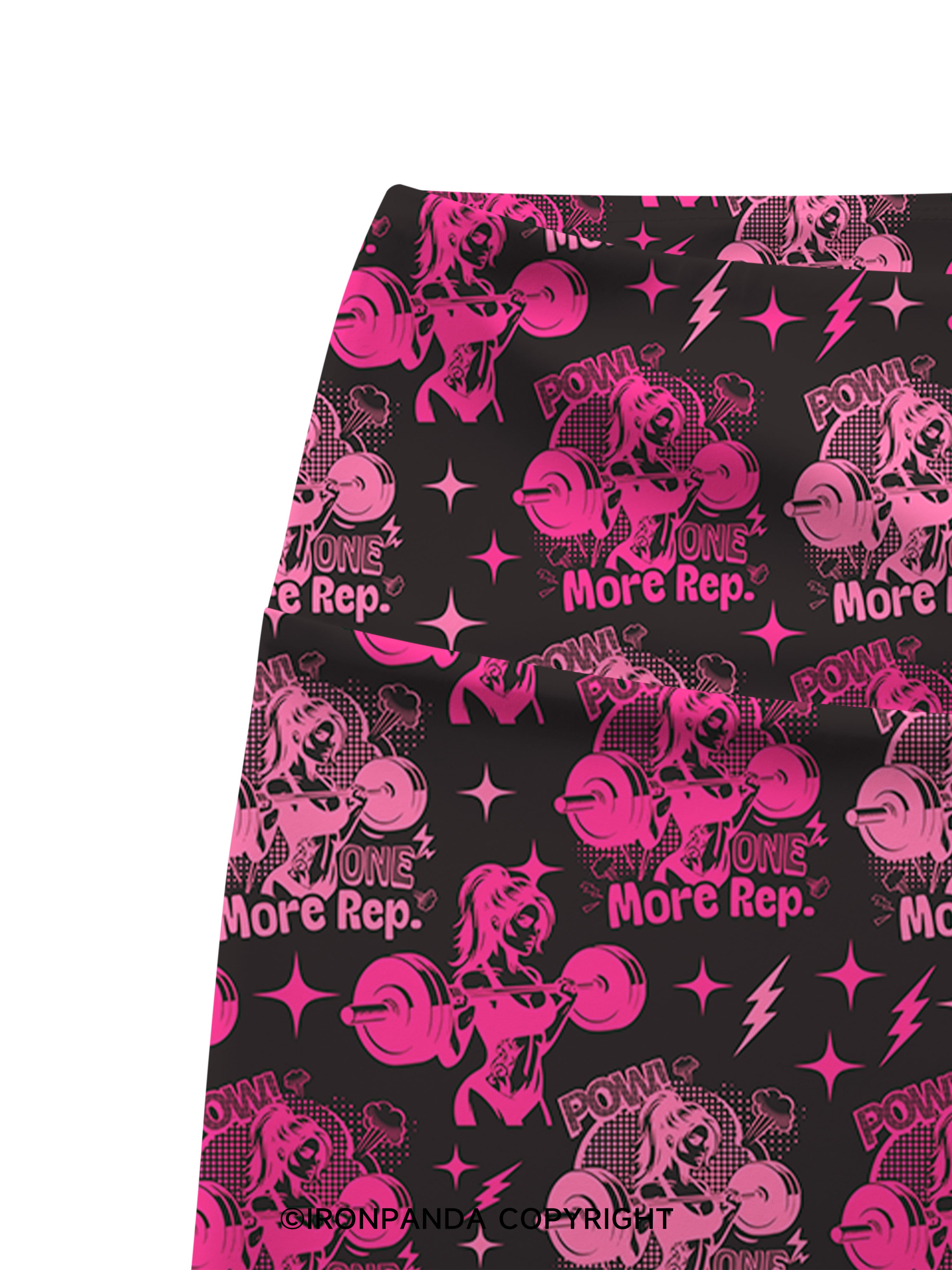 one more rep strong girl Printed Yoga Cycling Shorts