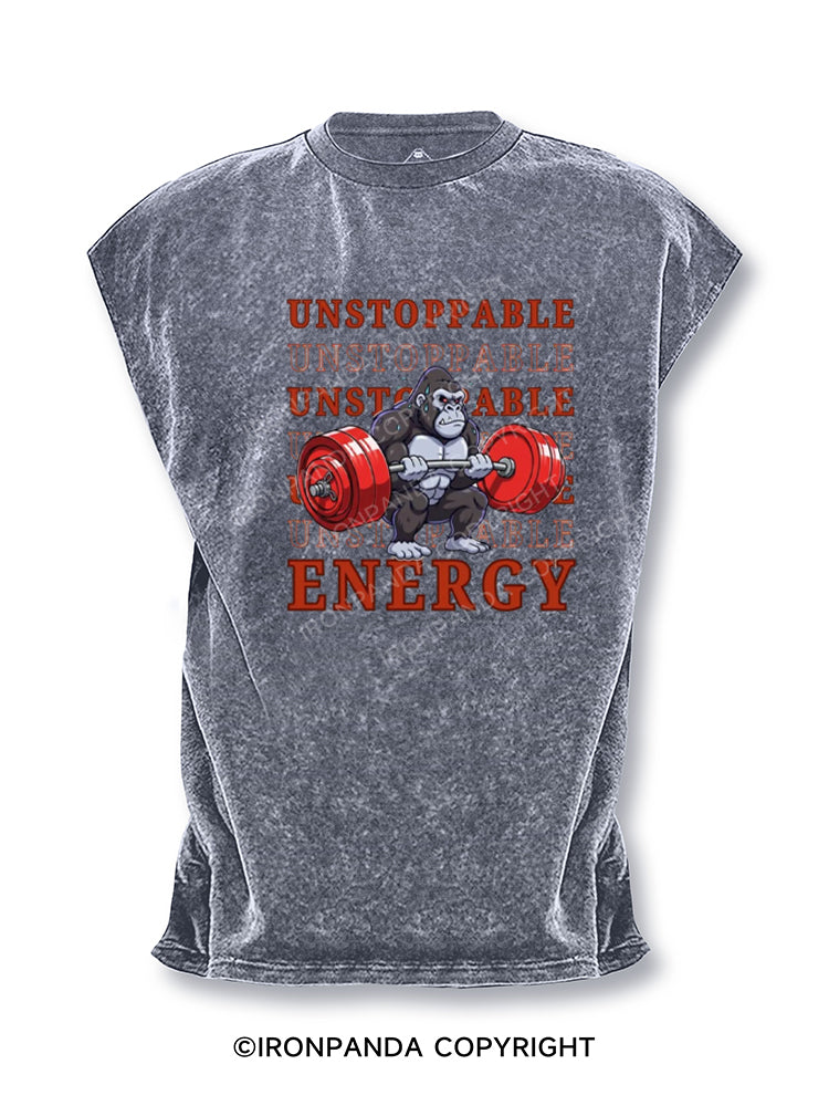 UNSTOPPABLE ENERGY GORILLA Cut Off Tank