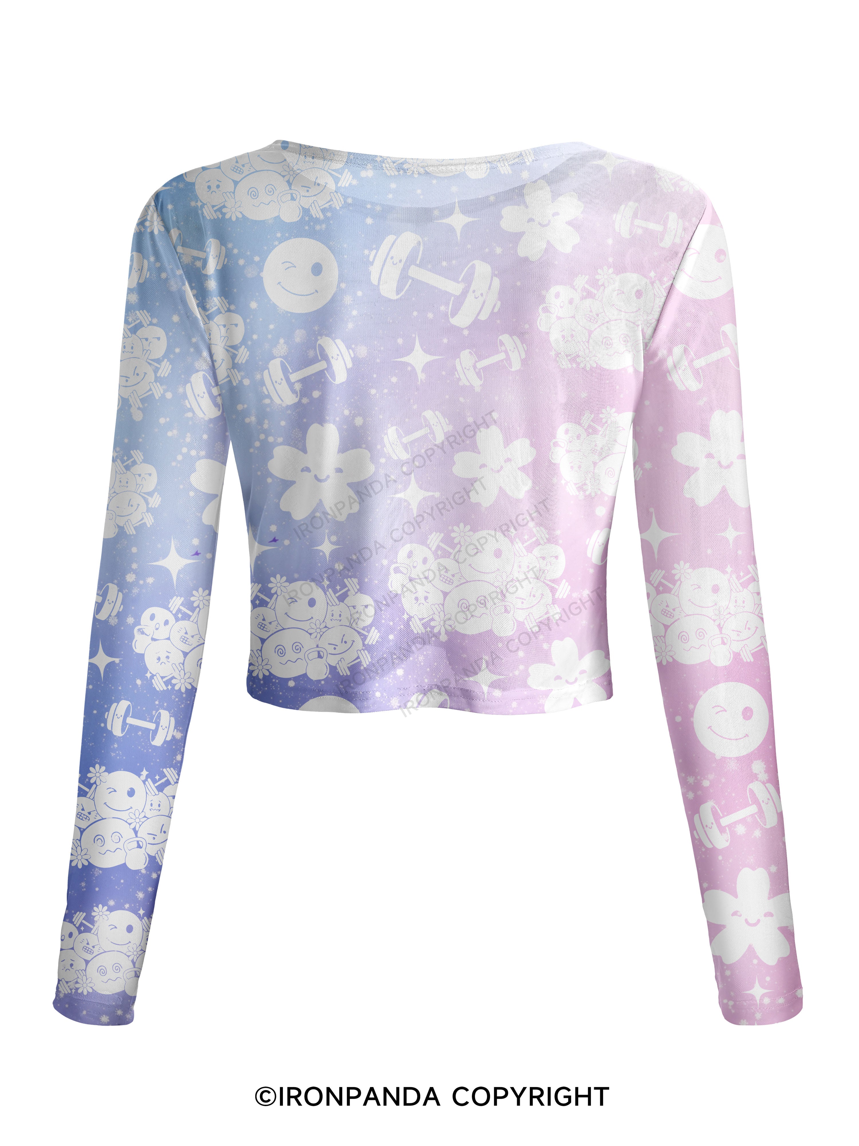 Groovy Mood Gym Mesh Long Sleeve Top