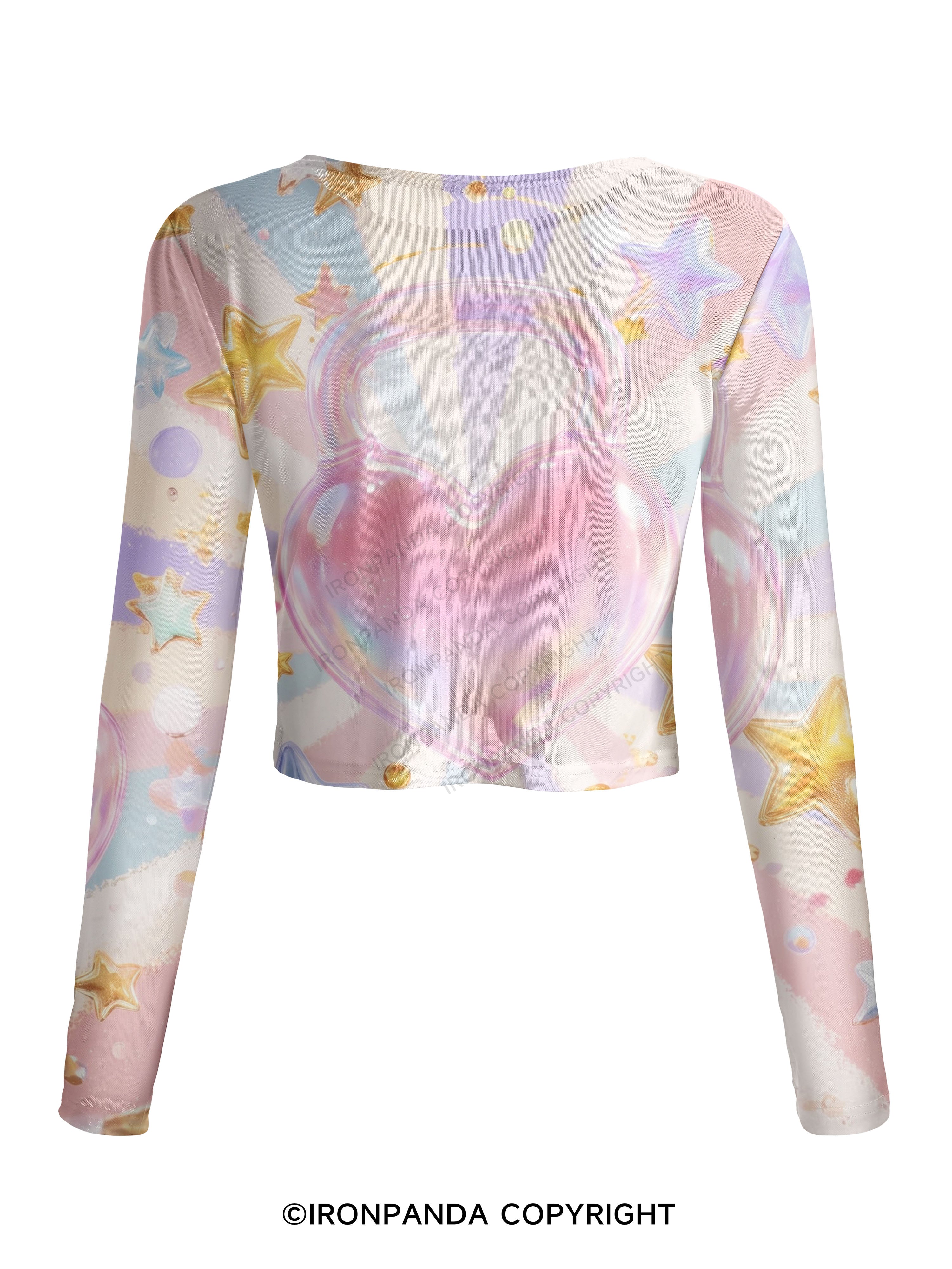 Starry Sweet Dream Mesh Long Sleeve Top