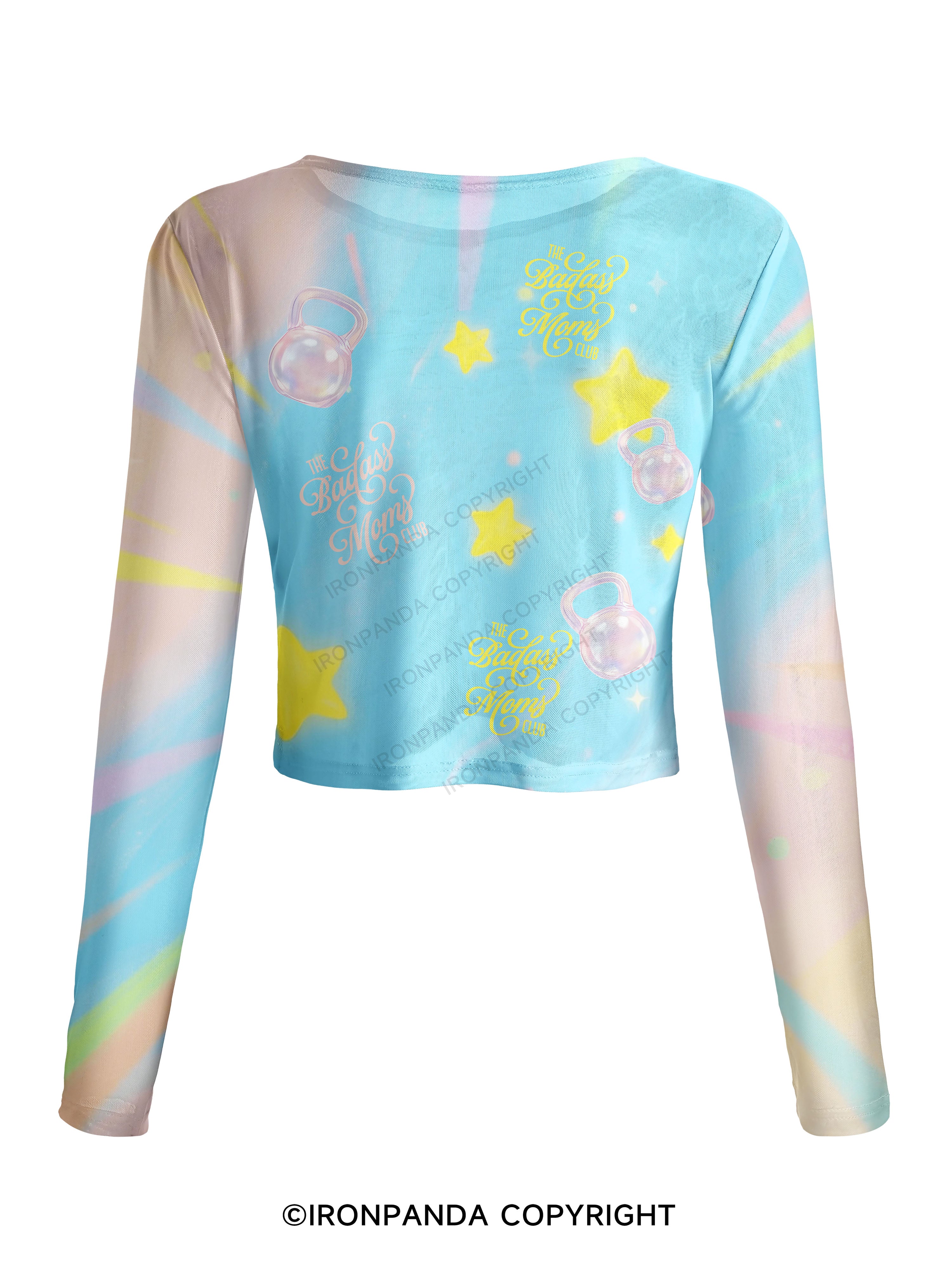 THE BADASS MOMS CLUB Mesh Long Sleeve Top