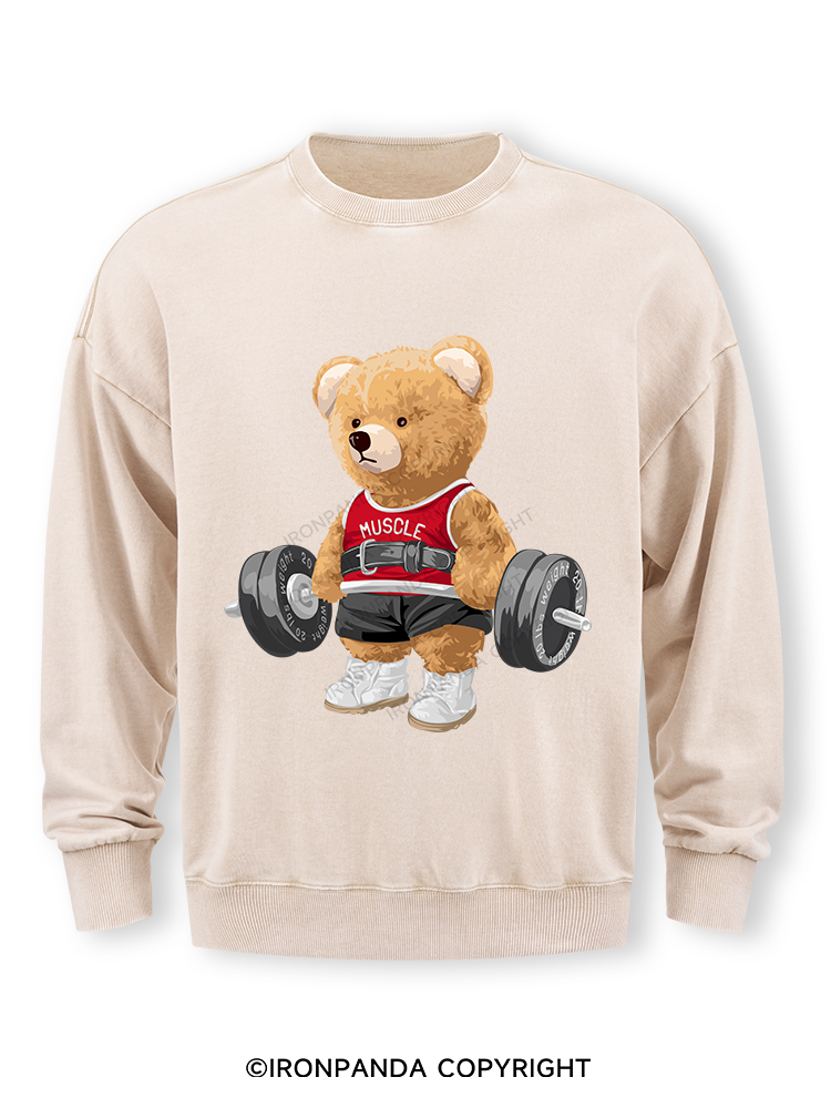 EXERCISE BEAR Washed Sweatshirt