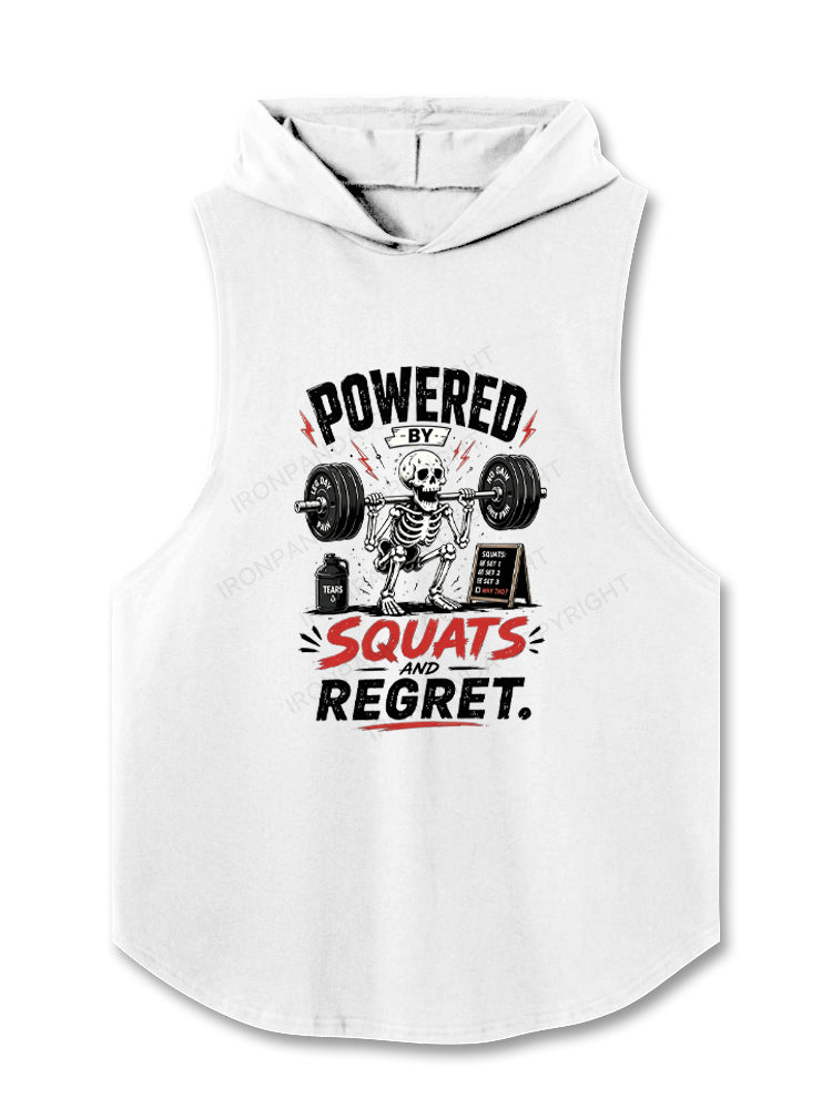 POWERED BY SQUATS AND REGRET Hooded Tank