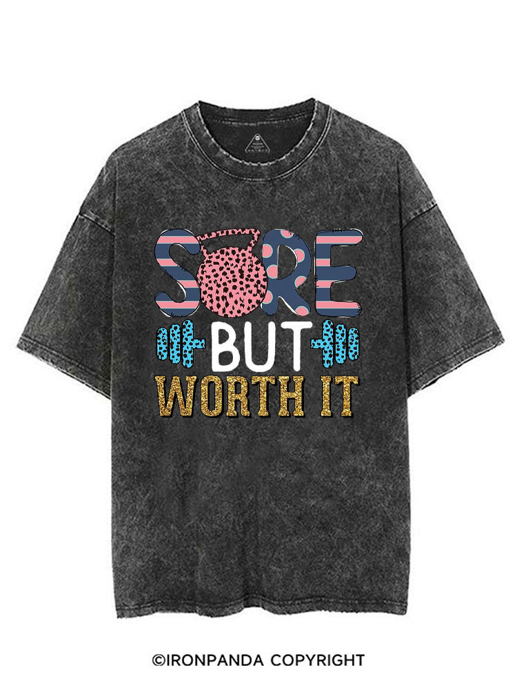 SORE BUT WORTH IT POSITIVE GYM VINTAGE GYM SHIRT