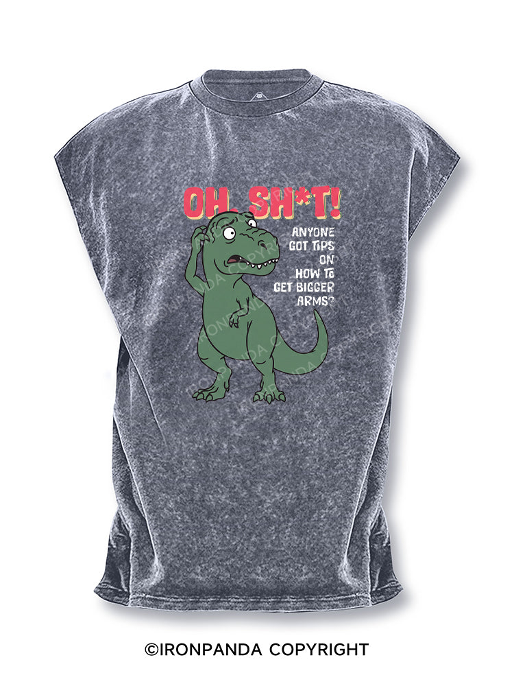 Funny T-Rex Small Arms Cut Off Tank