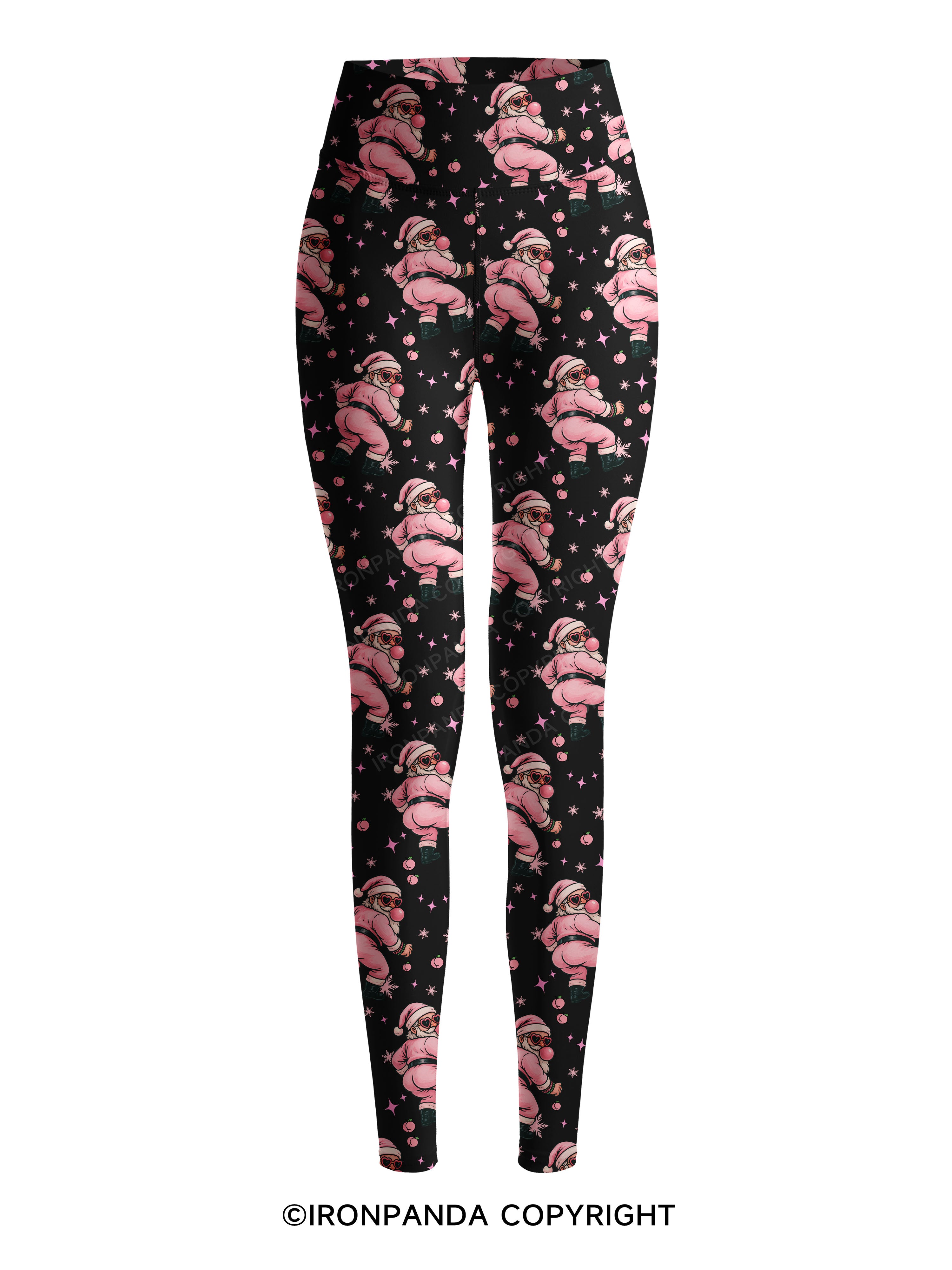 IRONPANDA MERRY THICC-MAS Printed Yoga Pants
