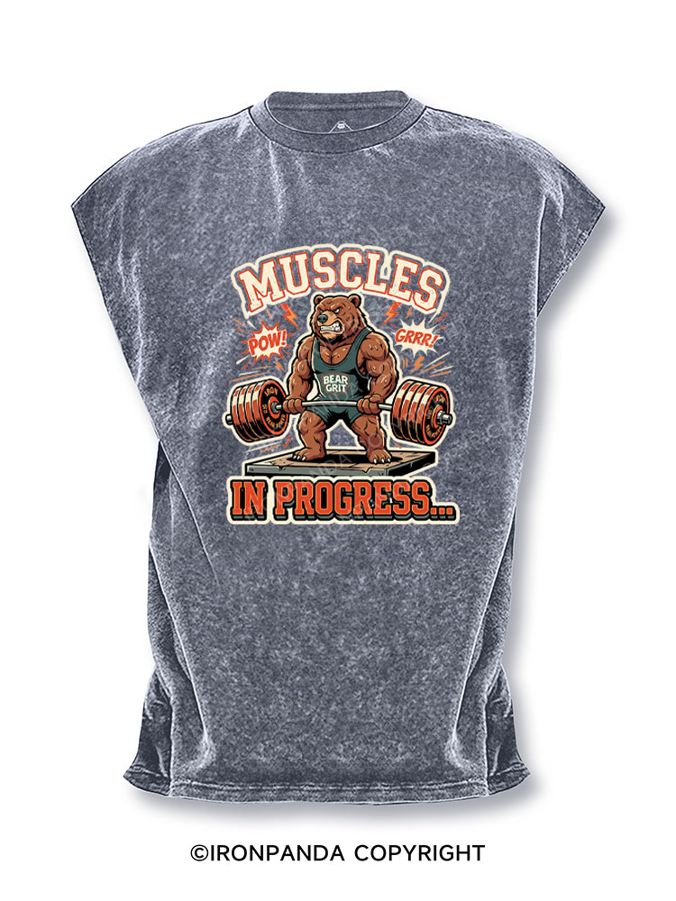 Muscles In Progress Deadlift Bear Cut Off Tank