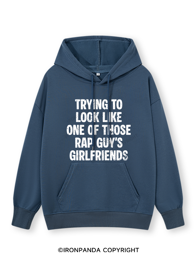 trying to look like one of those rap guy's girlfriends Classic Gym Hoodie