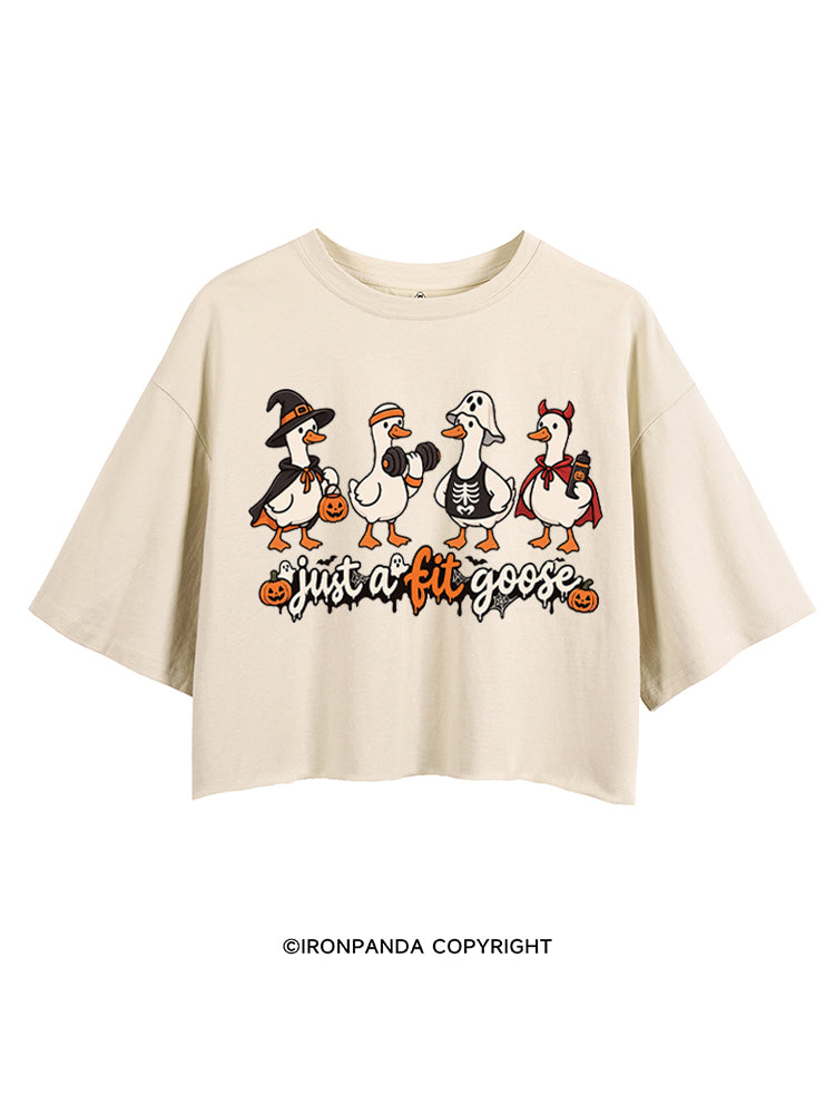 Just a Fit Goose Cute Goose Workout CROP TOPS