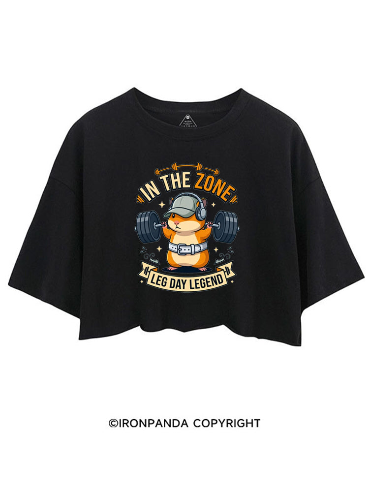 IN THE ZONE LEG DAY LEGEND HAMSTER CROP TOPS