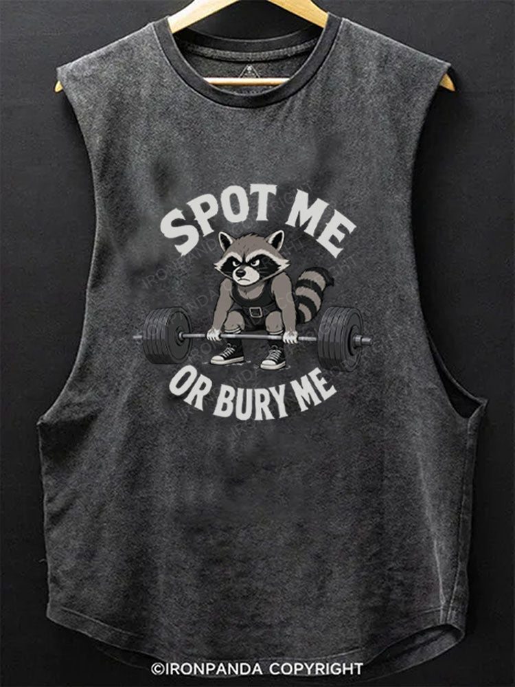 Spot Me OR Bury Me Scoop Bottom Cotton Tank