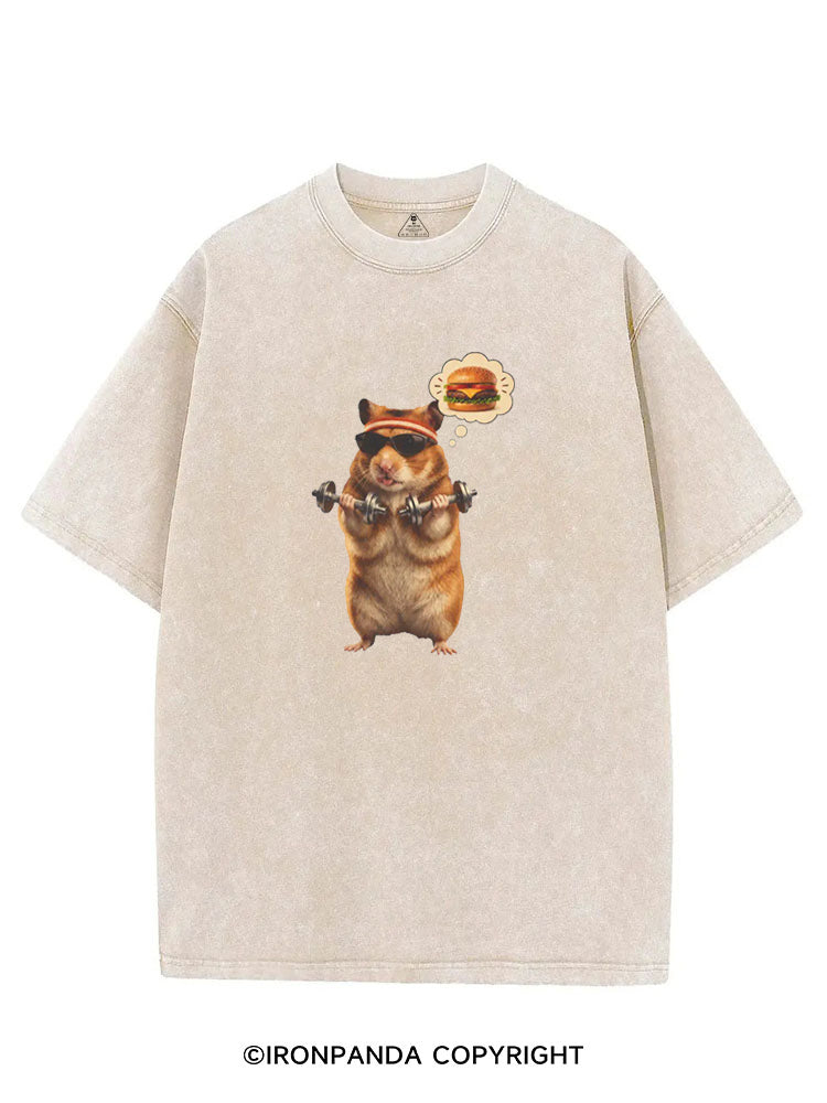 Gym Hamburger Hamster VINTAGE GYM SHIRT