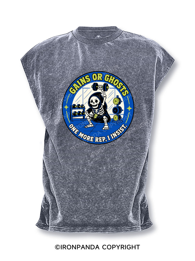 Gains or Ghosts Grim Reaper Cut Off Tank